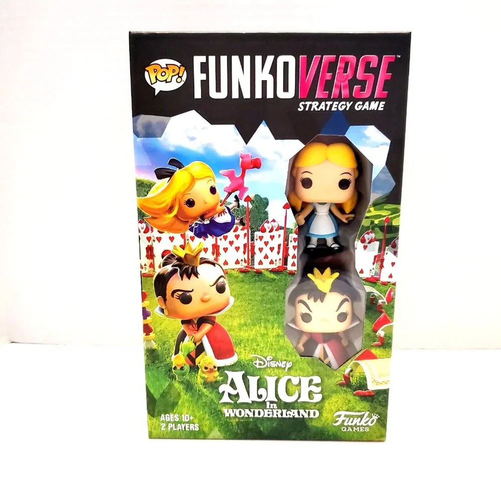 Pop! FUNKOVERSE Alice In Wonderland Strategy Board Game With 2 Characters NEW
